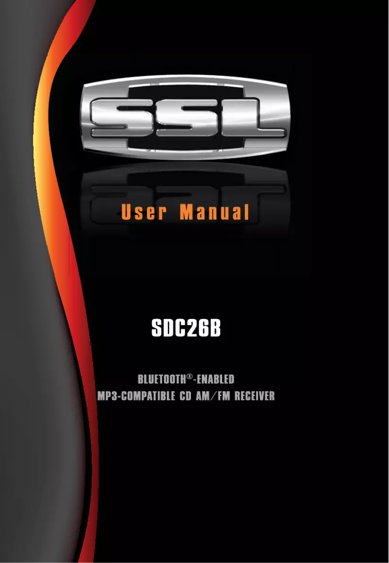 Page 1 de la notice Manuel utilisateur SSL SDC26B