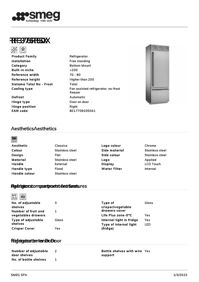 Image de la première page du manuel de l'appareil RF376RSIX