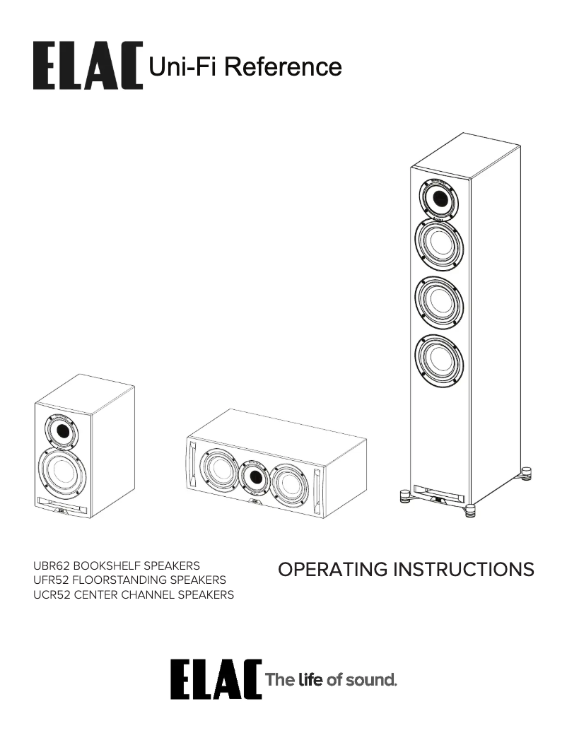 Page n°1 - Manuel utilisateur ELAC Uni-Fi Reference UBR62
