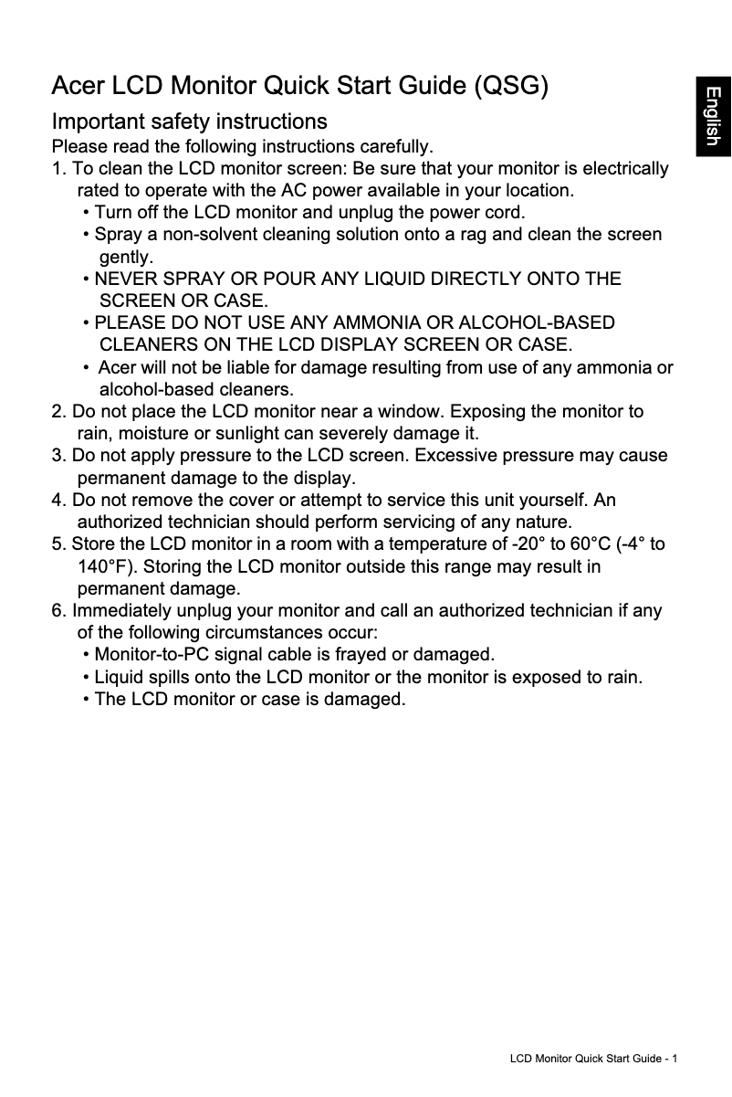 Image de la première page du manuel de l'appareil EI242QRS3