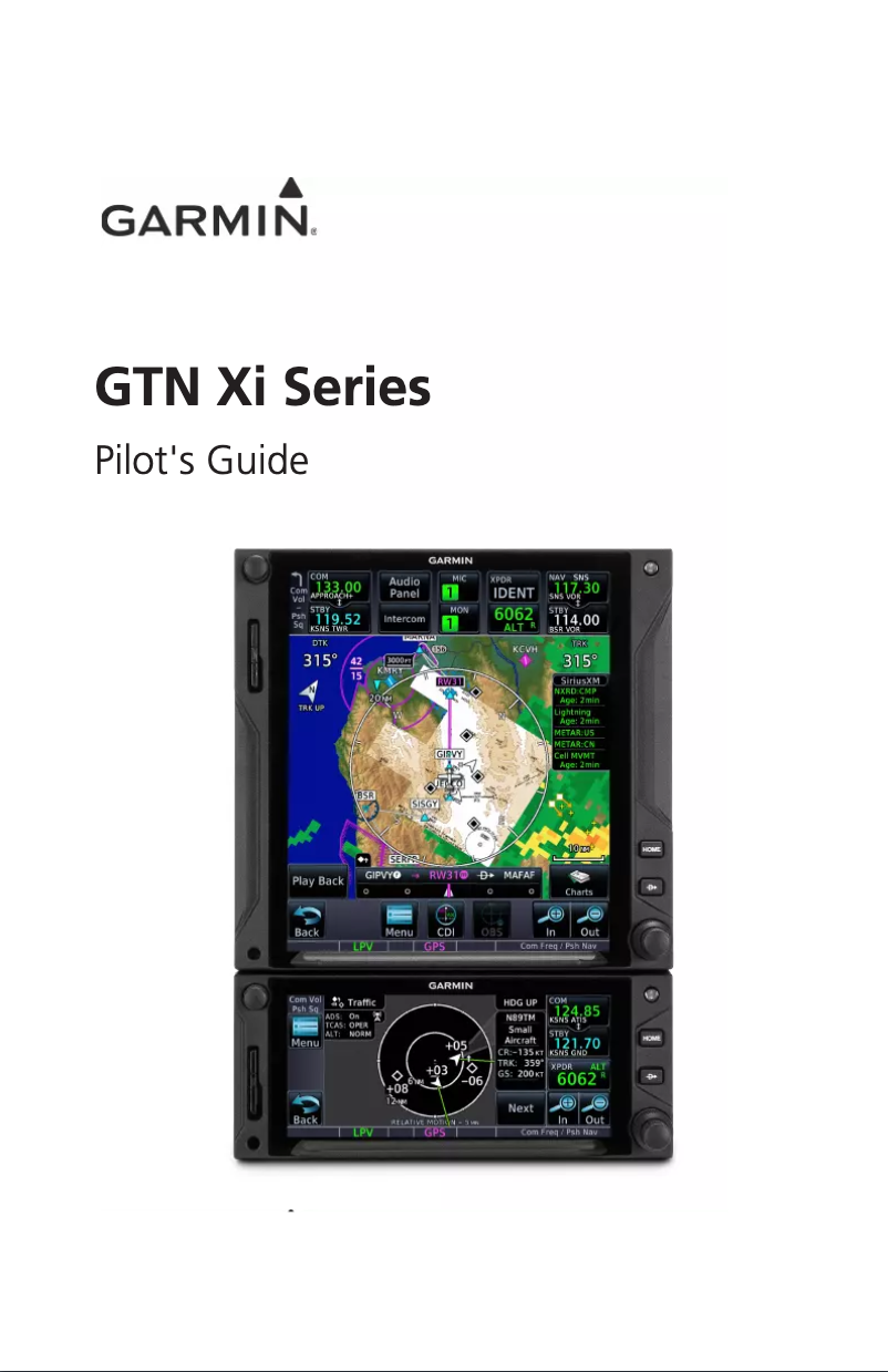 Page 1 de la notice Manuel utilisateur Garmin GTN 725Xi