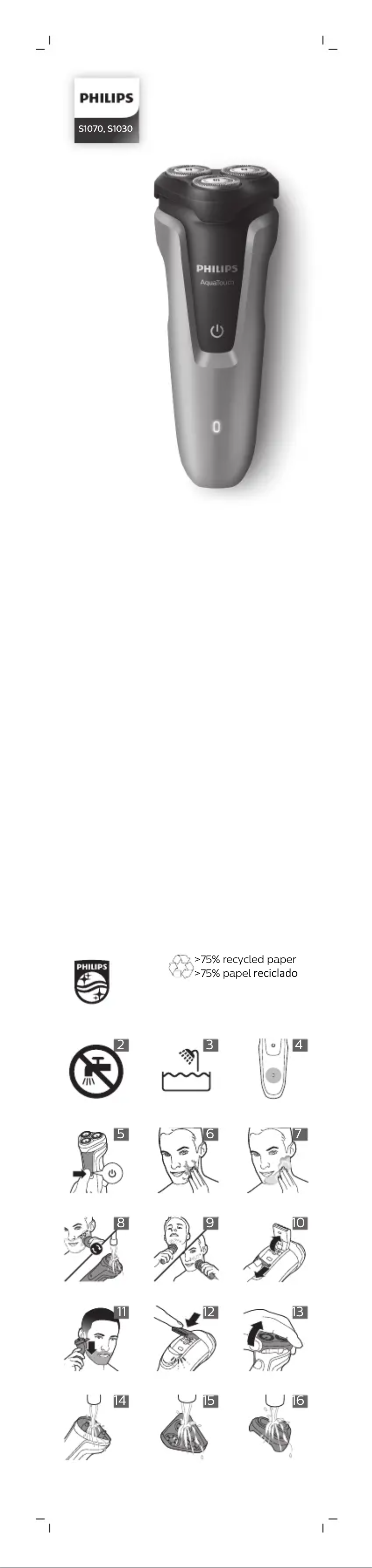 Image de la première page du manuel de l'appareil AquaTouch S1070