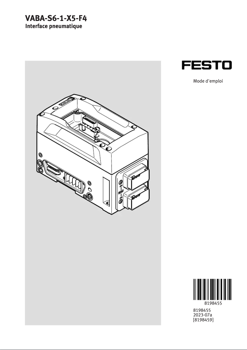 Page 1 de la notice Manuel utilisateur Festo VABA-S6-1-X5-F4