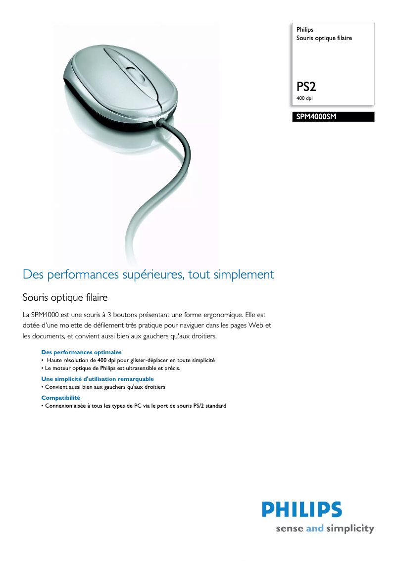 Image de la première page du manuel de l'appareil SPM4000SM