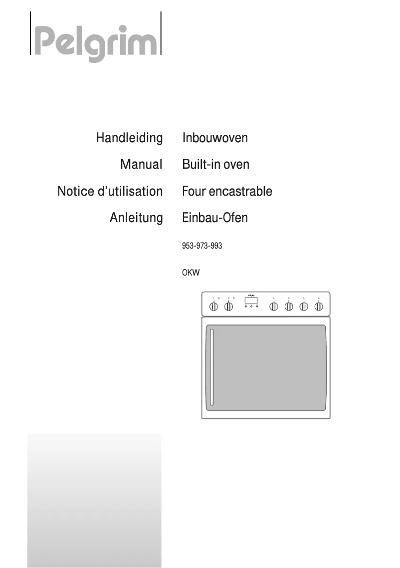 Page 1 of the manual User Manual Pelgrim OKW953VANS