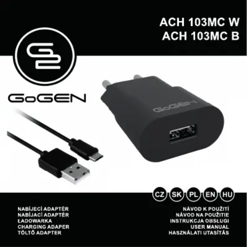 Página 1 del manual Manual de usuario GoGen ACH103MCW