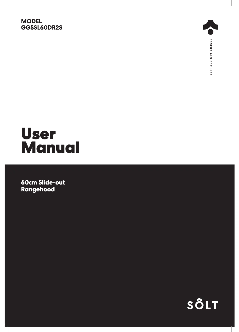 Page n°1 - Manuel utilisateur Sôlt GGSSL60DR2S