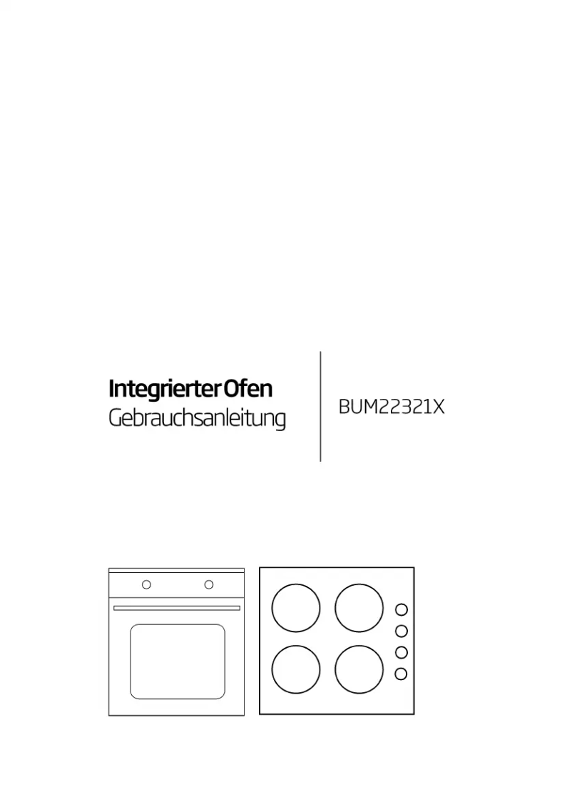 Image de la première page du manuel de l'appareil BUM22321X