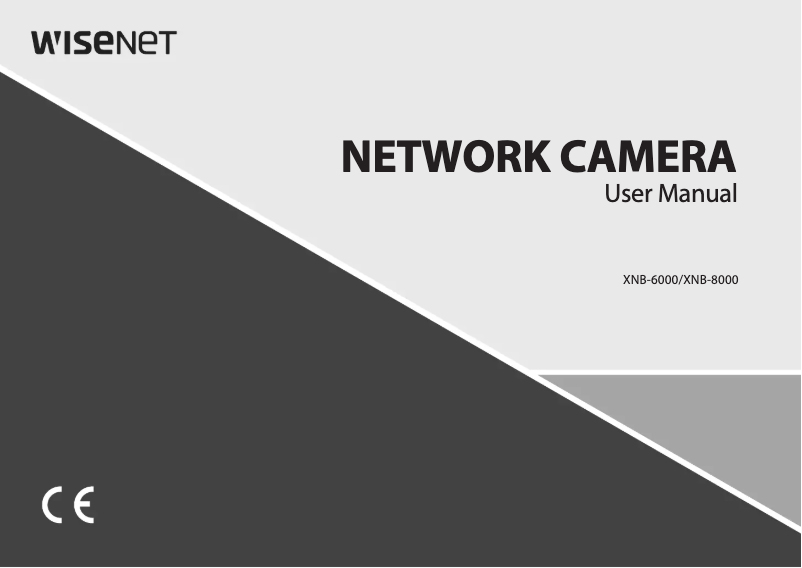 Page n°1 - Manuel utilisateur Wisenet XNB-6000