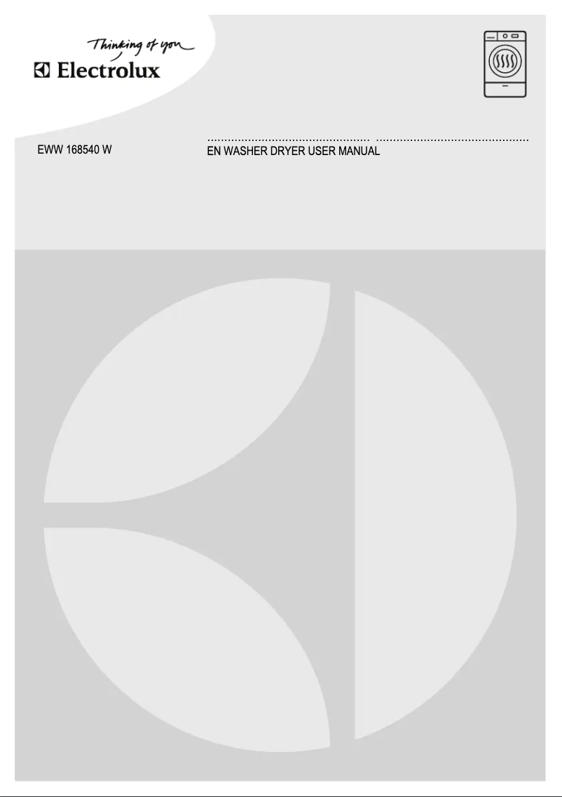 Page 1 de la notice Manuel utilisateur Electrolux EWW 168540 W