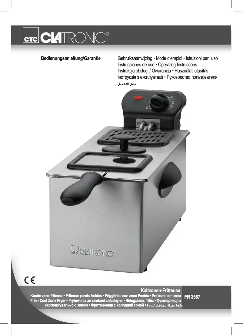 Page 1 de la notice Manuel utilisateur Clatronic FR 3587