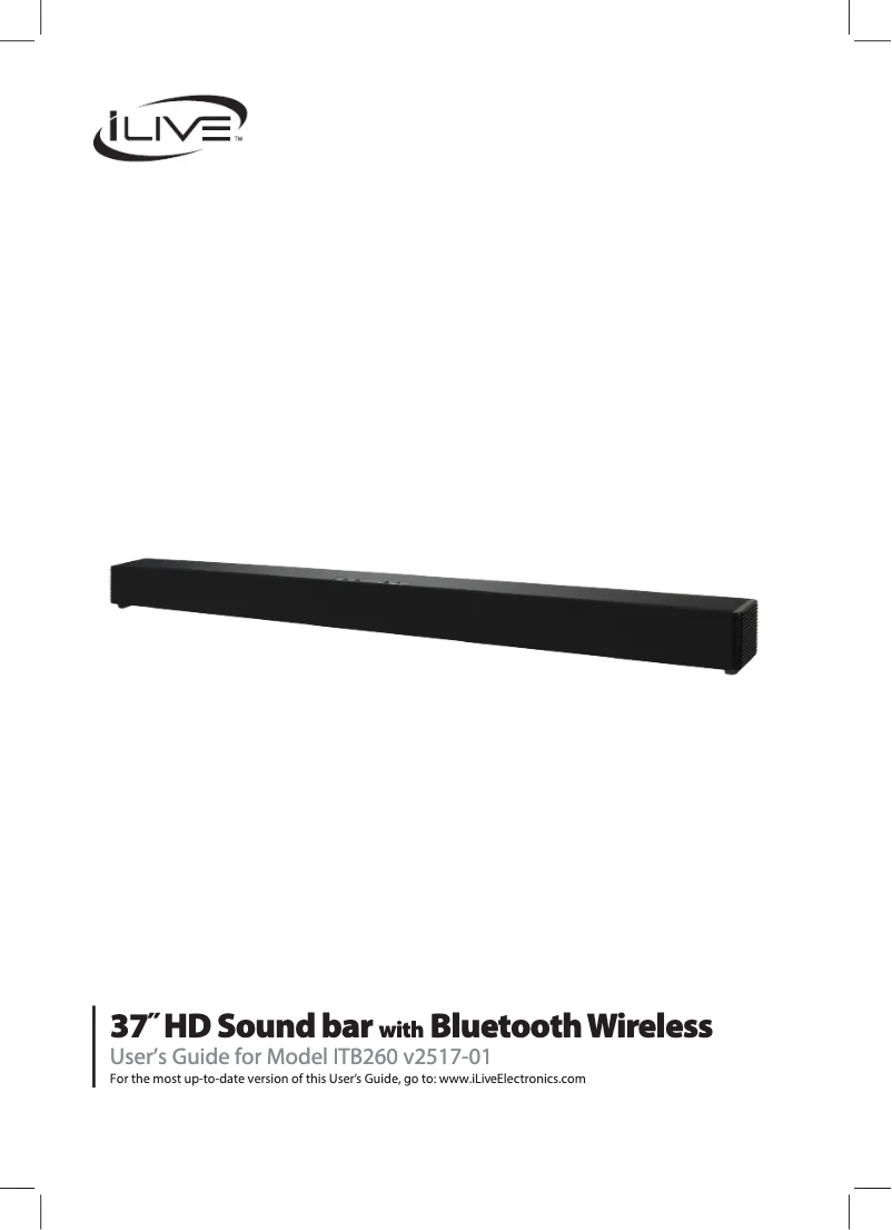 Página 1 del manual Manual de usuario iLive ITB260