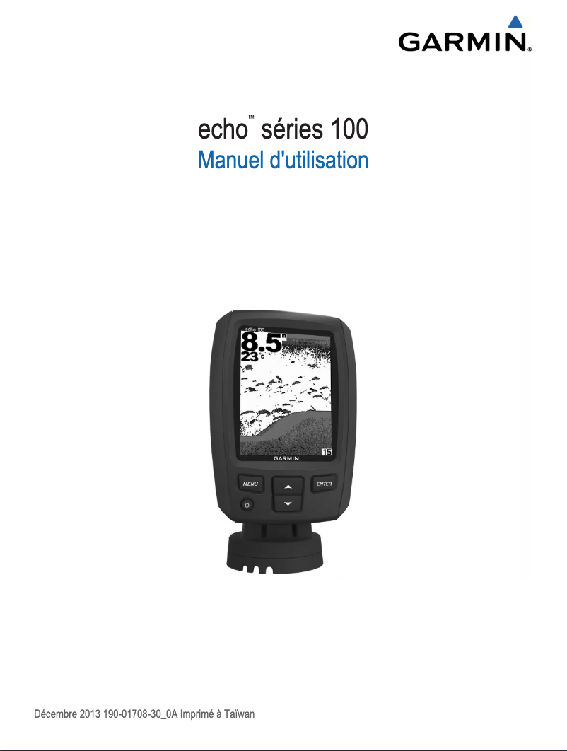 Page 1 de la notice Manuel utilisateur Garmin Echo 101