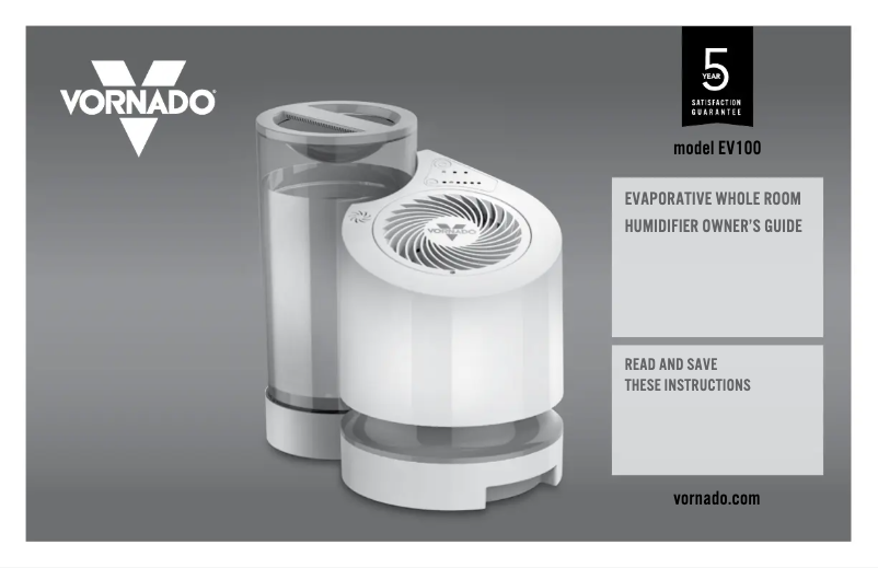 Página 1 del manual Manual de usuario Vornado EV100