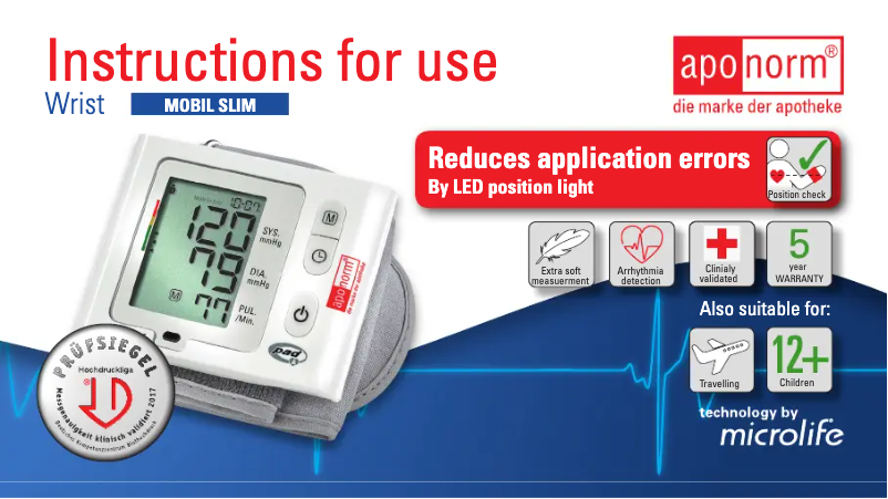 Página 1 del manual Manual de usuario Aponorm Mobil Slim