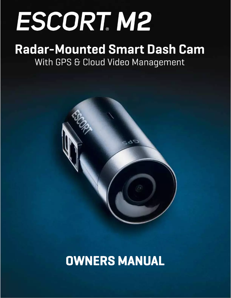 Page 1 de la notice Manuel utilisateur Escort M2
