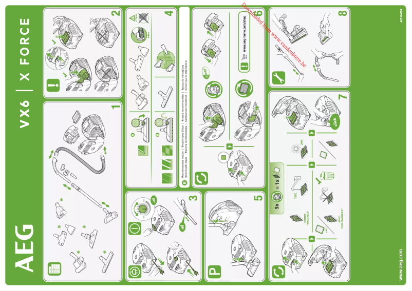 Page 1 de la notice Manuel utilisateur AEG VX6