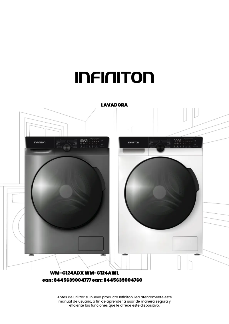 Page 1 de la notice Manuel utilisateur Infiniton WM-G124AWL