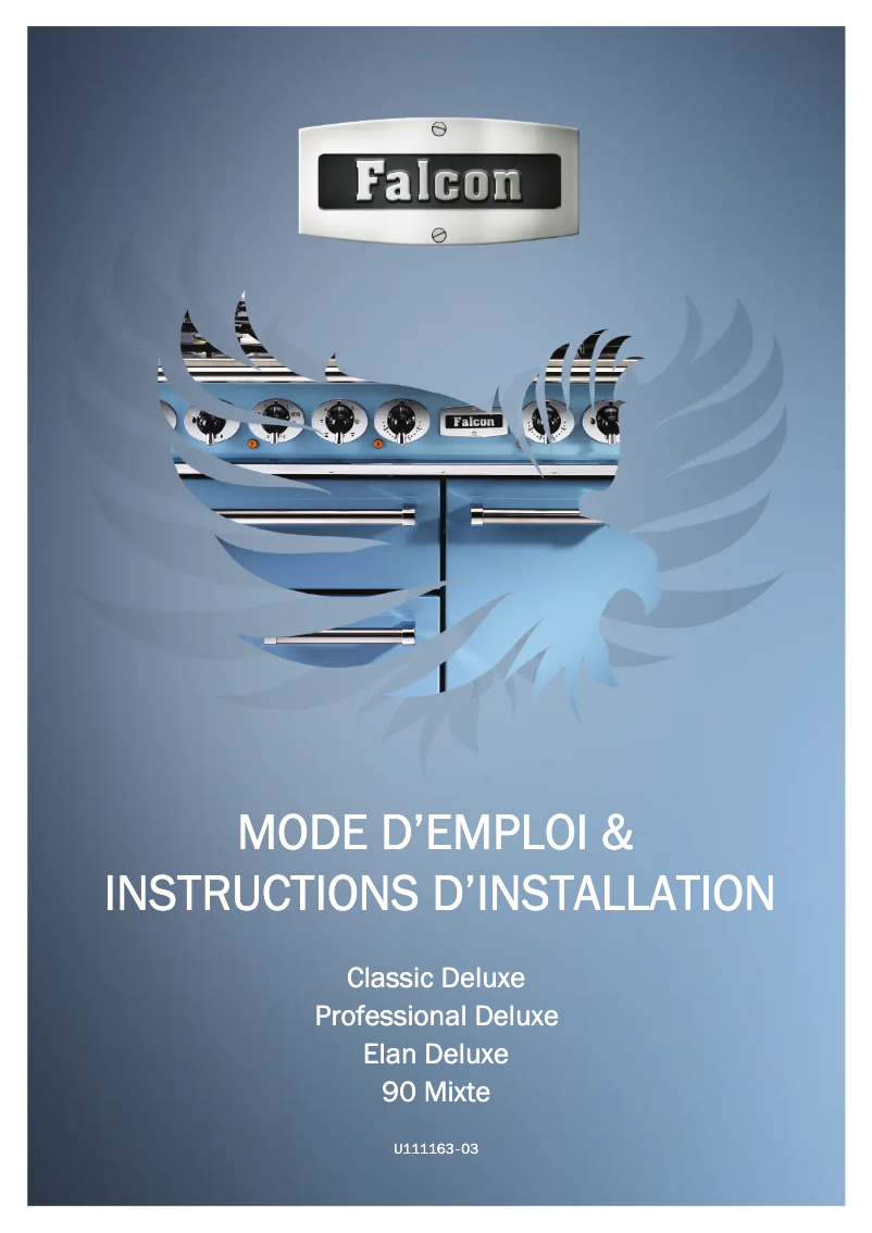 Page 1 de la notice Manuel utilisateur Falcon ELA90DFSB