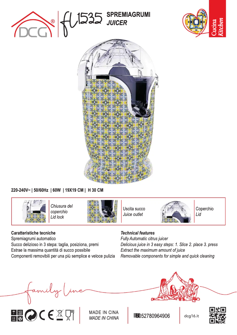 Page 1 de la notice Manuel utilisateur DCG FL1535