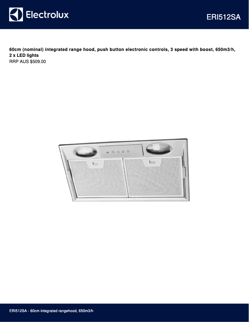 Imagen de la primera página del manual del dispositivo ERI512SA