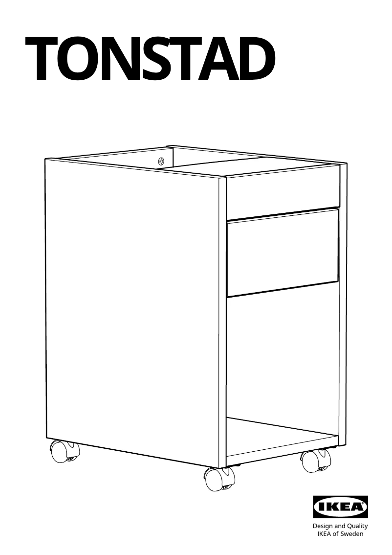Page 1 de la notice Manuel utilisateur Ikea TONSTAD 405.382.11