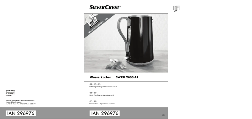 Page n°1 - Manuel utilisateur SilverCrest SWKH 2400 A1