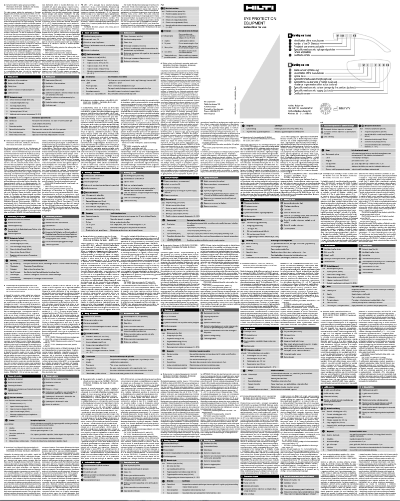 Image de la première page du manuel de l'appareil PP EY-GU C HC/AF