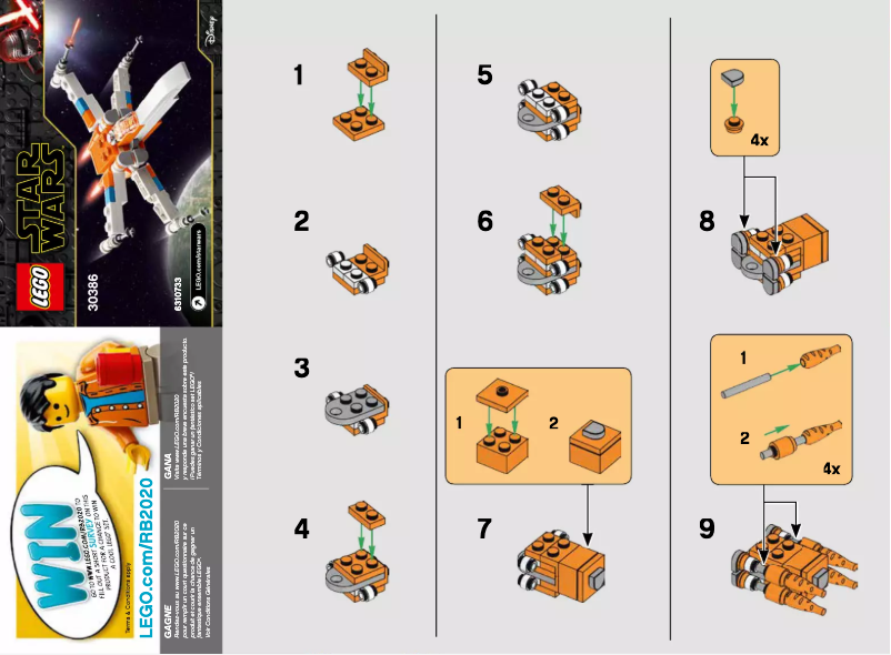 Imagen de la primera página del manual del dispositivo Star Wars 30386
