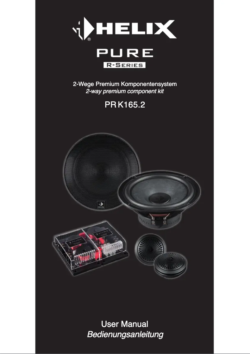 Image de la première page du manuel de l'appareil Pure PRK165.2