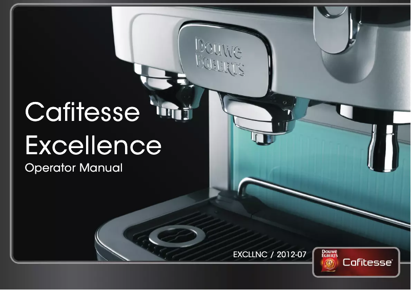 Página 1 del manual Manual de usuario Douwe Egberts Cafitesse Excellence