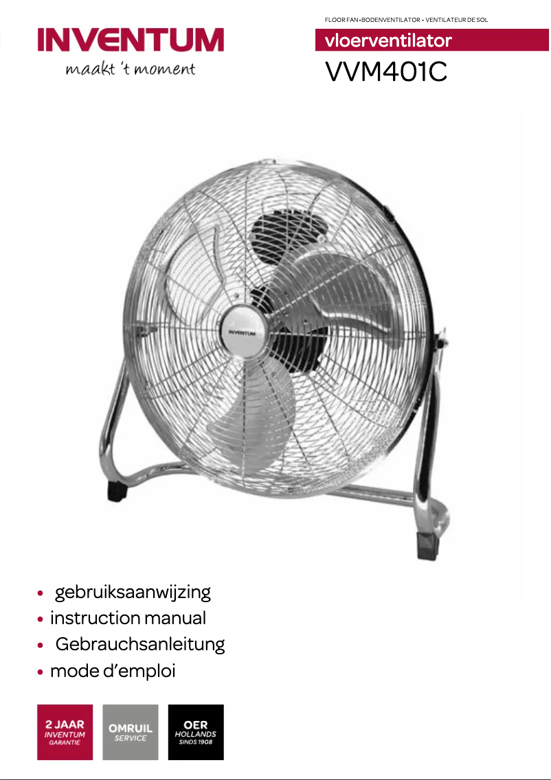 Page 1 de la notice Manuel utilisateur Inventum VVM401C