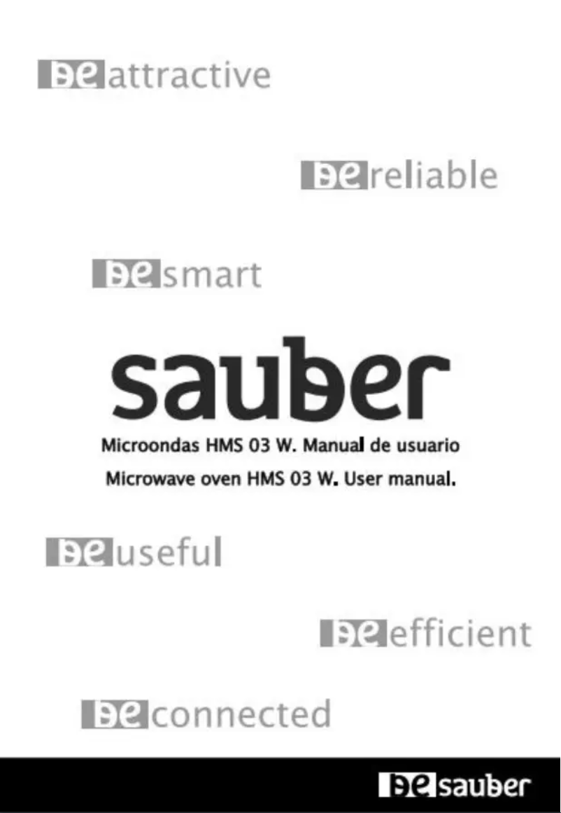 Page 1 de la notice Manuel utilisateur Sauber HMS03W