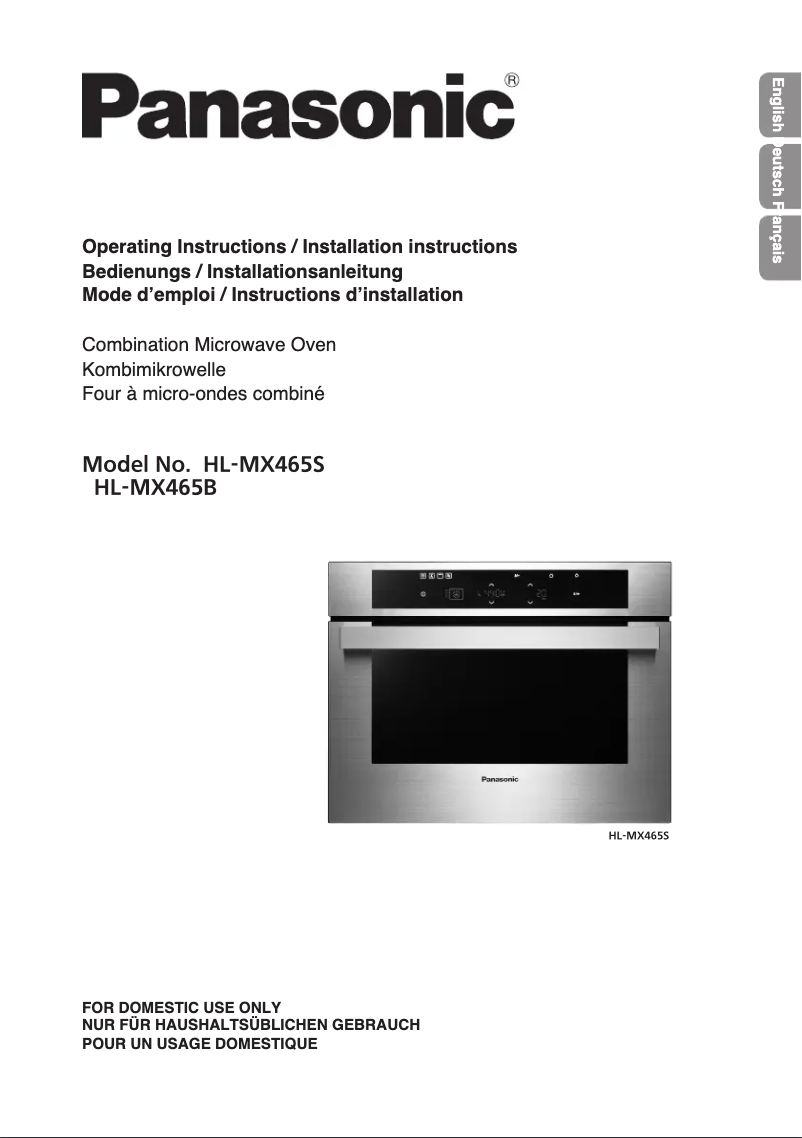 Page 1 de la notice Manuel utilisateur Panasonic HL-MX465