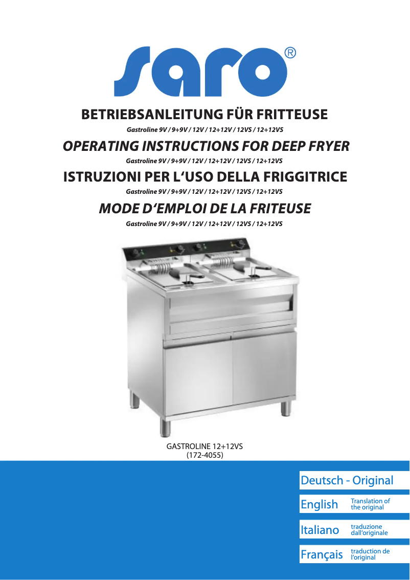 Image de la première page du manuel de l'appareil Gastroline 12V