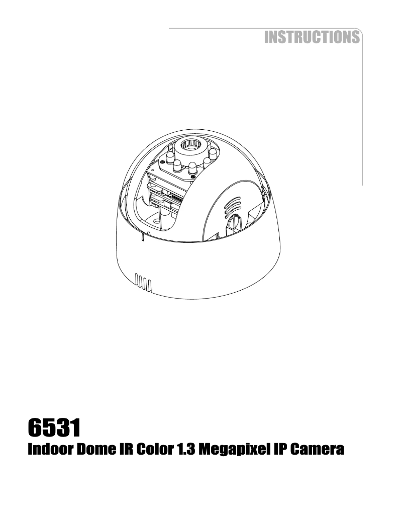 Page n°1 - Manuel utilisateur Channel Vision 6531