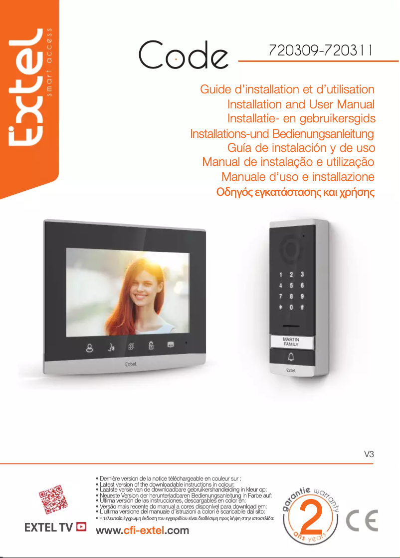 Image de la première page du manuel de l'appareil Code