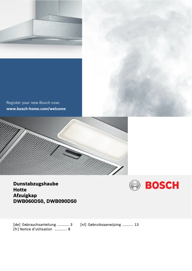 Page n°1 - Manuel utilisateur Bosch Serie 2 DWB060D50
