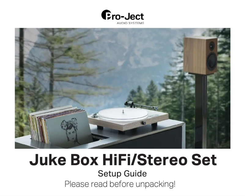 Página 1 del manual Manual de usuario Pro-Ject Juke Box E1