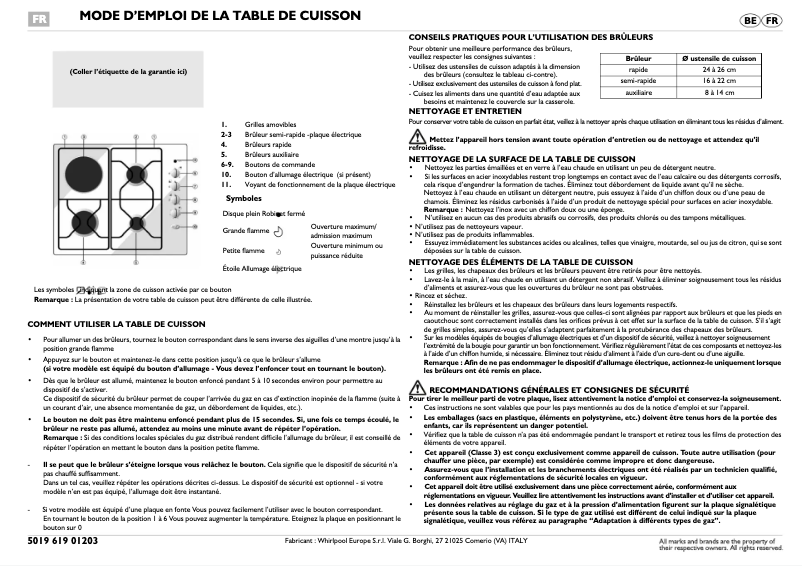 Página 1 del manual Manual de usuario Whirlpool AKM261NB