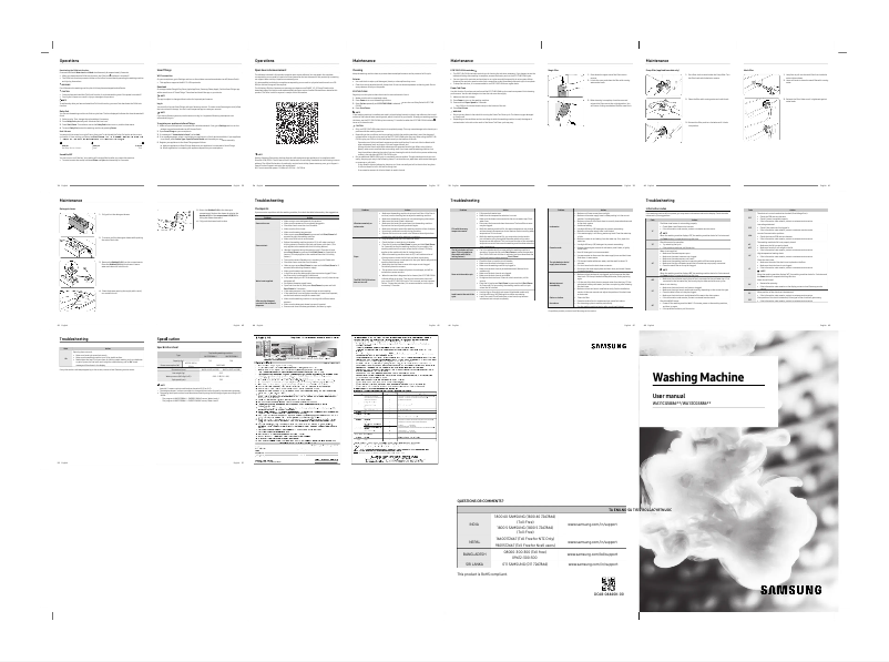 Image de la première page du manuel de l'appareil WA11CG5886BV