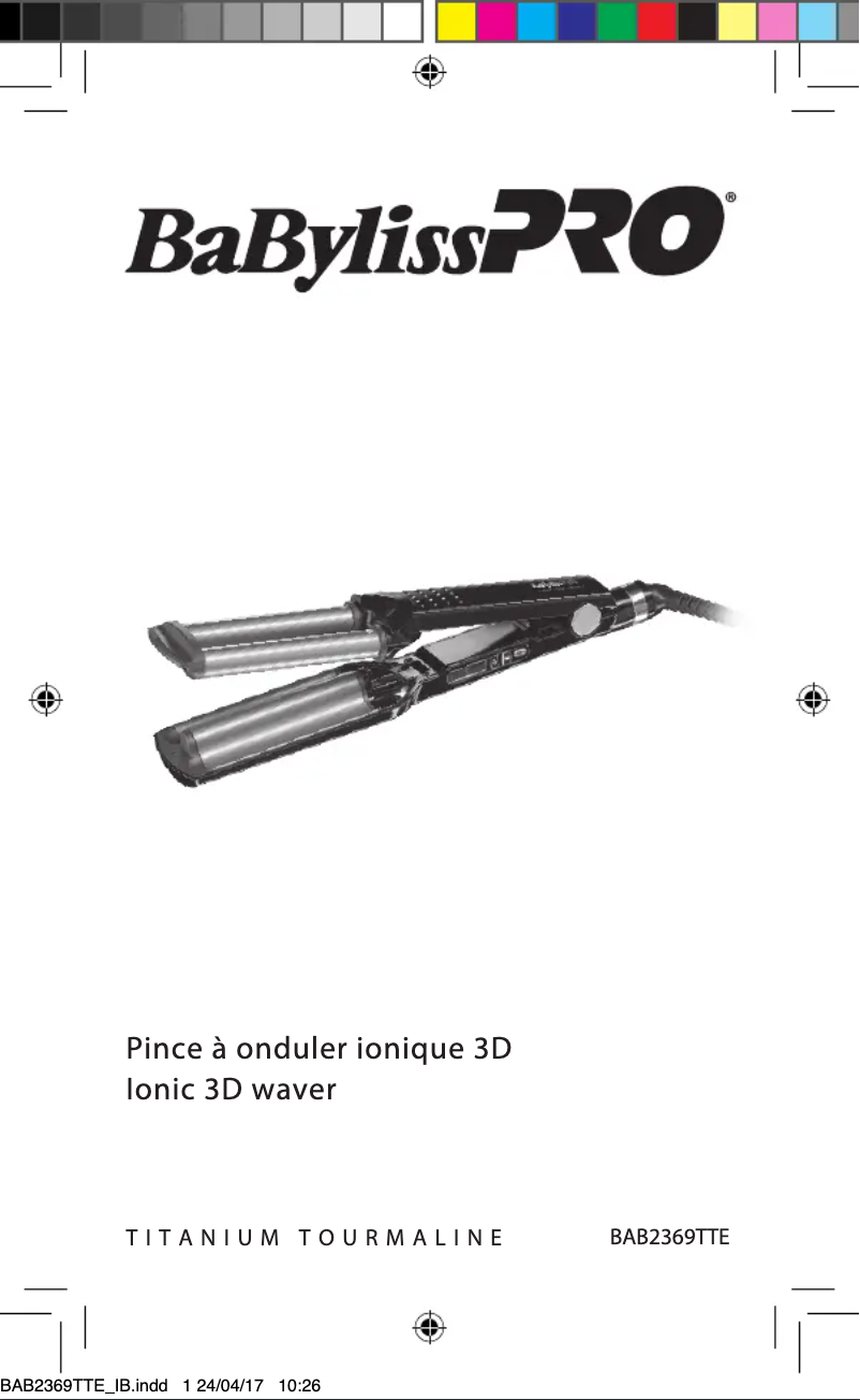 Page 1 de la notice Manuel utilisateur BaByliss BAB2369TTE