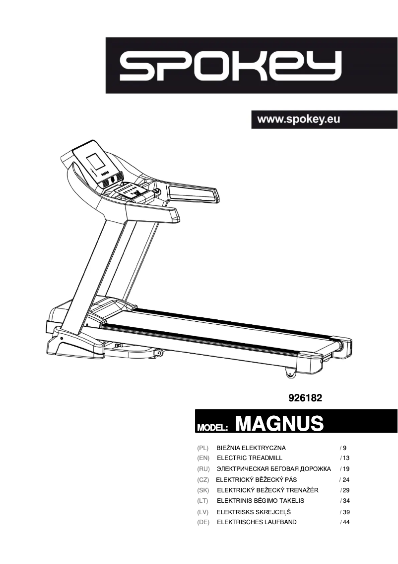 Page n°1 - Manuel utilisateur Spokey Magnus