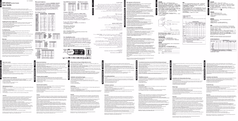 Page n°1 - Manuel utilisateur Cooler Master SFX Gold 750