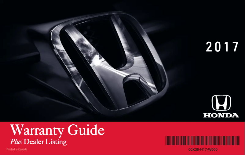 Página 1 del manual Manual de uso y mantenimiento Honda Fit (2017)