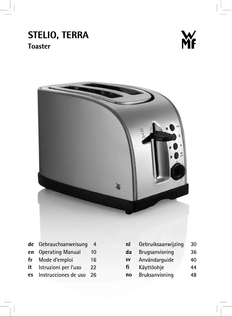 Image de la première page du manuel de l'appareil Stelio 04.1401.0012