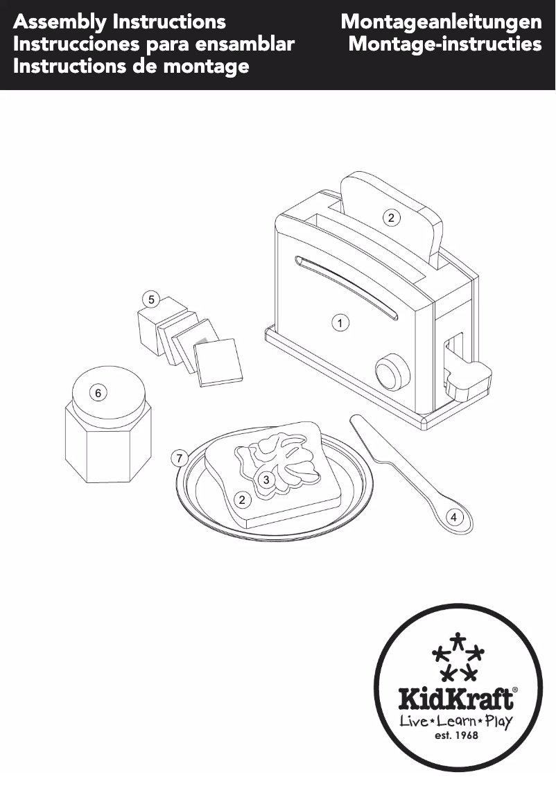 Page n°1 - Manuel utilisateur KidKraft Pastel Toaster Set