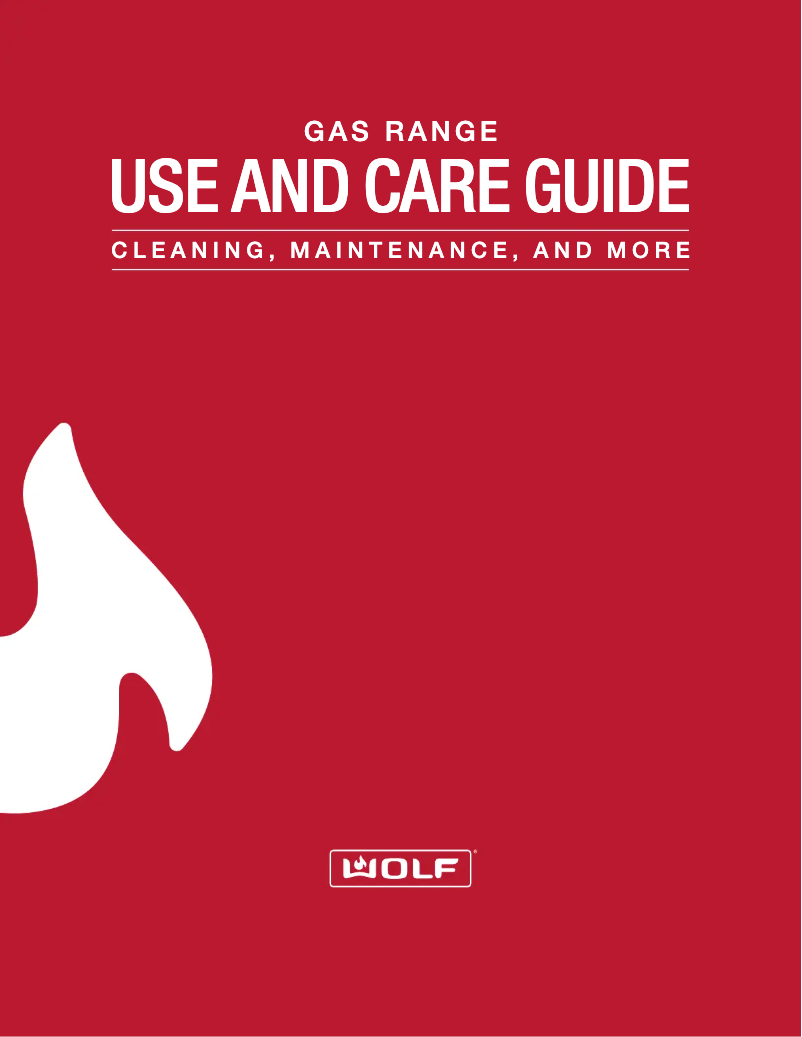Page n°1 - Manuel utilisateur Wolf GR484DG
