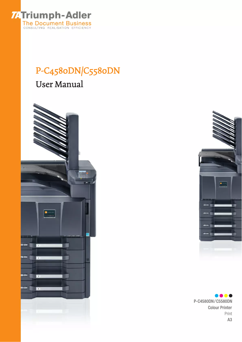 Page 1 de la notice Manuel utilisateur Triumph-Adler C5580DN