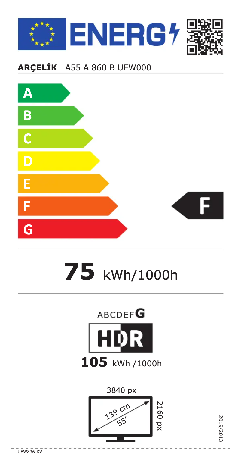 Image de la première page du manuel de l'appareil A55 A 860 B